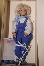 Himssteldt Kinder Doll Michel 266/277 With Box & Paperwork Stands Approx 32'Tall