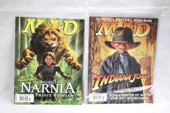 Two Vintage MAD Magazines Signed By Mort Drucker