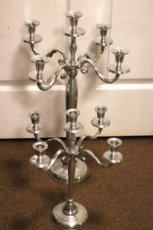 Chrome Metallic Candelabras