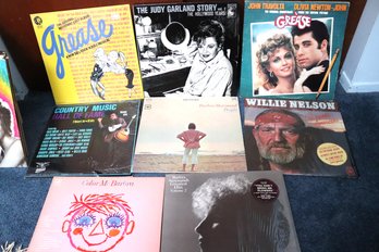 Vintage Records Include Grease, Color Me Barbara, Judy Garland Story, Country Music Hall Of Fame & Willie