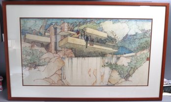 Framed Print Of Frank Loyd Wrights House Fallingwater Print