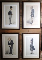 Lot Of 4 Framed Vanity Fair Lithographs Of Politicians & Statesmen By Spy