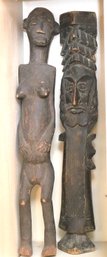 Vintage Carved Wood African Sculptures