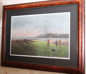 Framed Golf Print Originally Painted By Douglas Adams
