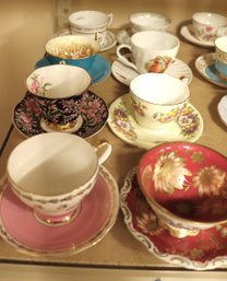 Collection Of Cups And Saucers Including Schuman, Adderley, Royal Albert, Aynsley, Old Nuremberg Germany, Meit