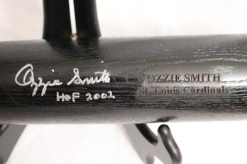 Ozzie Smith Autographed Louisville Slugger Baseball Bat With COA