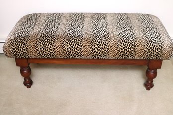 Stylish Bauer Leopard Print Bench