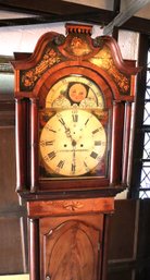 Langshaw Liverpool Grandfather Clock With A Painted Bonnet
