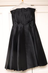 Angel Sanchez Strapless Dress Midnight Black Pinched Dress Sze. 8