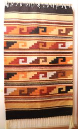 Handwoven Vintage Mexican Taioca Wall Tapestry
