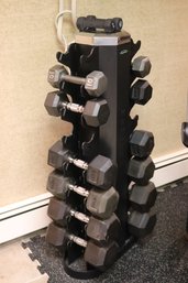 Hampton Weights On Holder Stand. Weights From 2Lbs. To 35 Lbs.