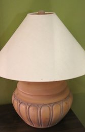 Plaster Lamp With Paper Shade