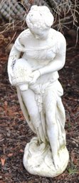 White Resin Garden Figure