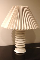 MCM Accordion Style Ceramic Table Lamp.