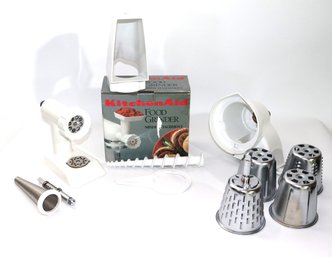 Kitchen Aid Mixer Accessories With 2 Food Grinders, 4 Graters & More. All In Great Condition!