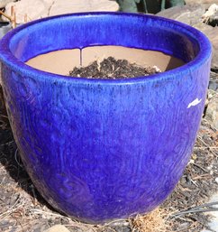 Blue Ceramic Planter