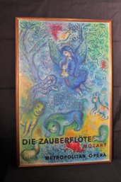 Vintage Die - Zauberflote Mozart Art Metropolitan Opera Poster - Chagall  Printed In France Copyright Mourlot