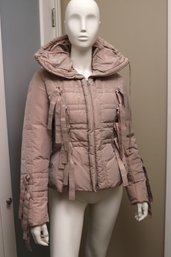 Sonia Fortuna Water Resistant, Lined, Pearlized Beige Women's Jacket Size 42