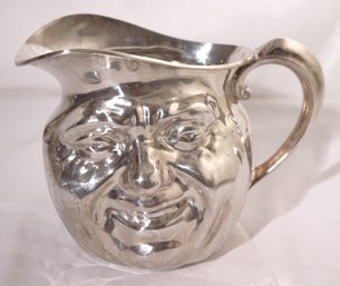 Rare Reed And Barton Silver Plated Sunny Jim Face Pitcher, Double Sided-