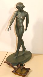 Alva Museum Replicas NY Unique Art Nouveau Sculpture Of A Beautiful Woman