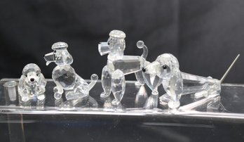 Collection Of Swarovski Dog Miniatures, Assorted Sizes As Pictured Including Poodle