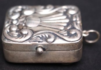 Vintage Sterling Silver Music Box Pendant