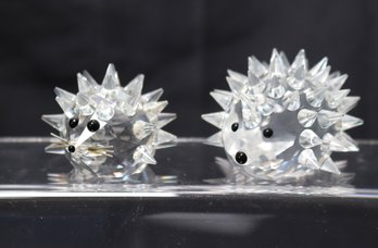 Swarovski Silver Crystal Hedgehogs