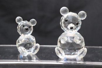 Swarovski Silver Crystal Teddy Bears