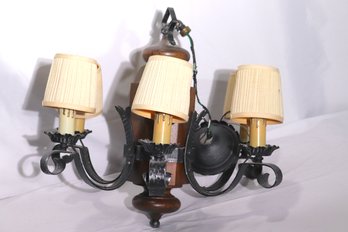 Vintage Gothic Style Ceiling Fixture/chandelier Approx. 20 X 18 Inches