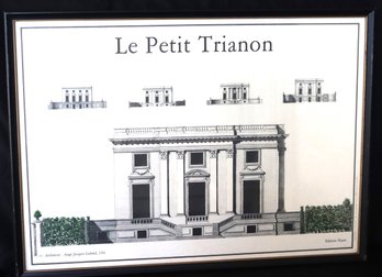 Le Petit Trianon Ange Jacques Gabriel, 1761 Editions Hazan Architectural Print Printed In France By Unio