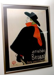 Toulouse Lautrec Aristide Bruant Framed Print
