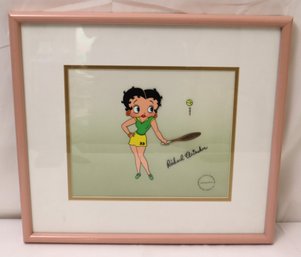 Movie Cel Of Betty Boop Signed By Artist With COA.