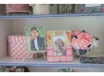 Assorted Pink Inspired Decorative Shelf Accessories