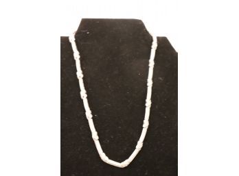 Fancy Sterling Silver And Diamond Pave Necklace