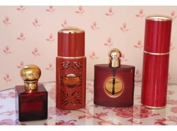 .Assorted Eau De Toilette Featuring Lauren Ralph Lauren, 2 Opium Yves St. Laurent, Parfum Dhermes