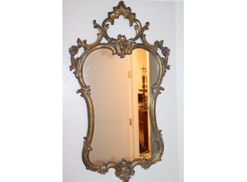 Rococo Style Italian Gilded Wood Wall Mirror