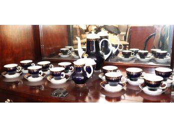 Kamla Echt Kobalt Demitasse Set