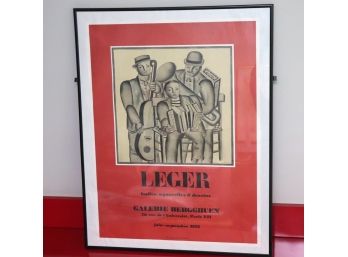 Leger Exhibition Poster Print  Made In Paris Dated September 1975