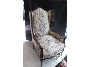 Fabulous Ladies Scale French Style Wing Back Chair With Sculpted Lines