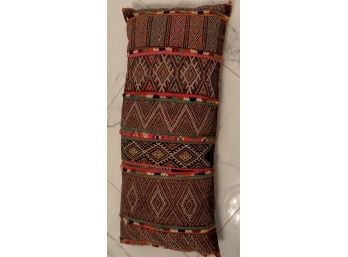 Long Narrow Handmade Pillow From India