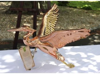 Copper Bird Weather Vane By Good Directions ( Missing Mounting Piece)