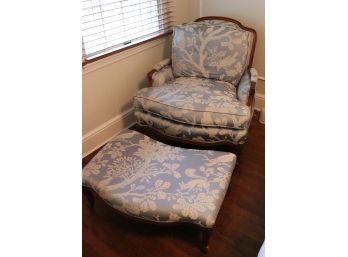 French Provincial Chair And Ottoman