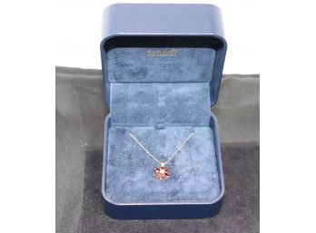 14 Kt Gold Garnett Star Pendant From Fortunoff