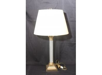 French Style Brass Table Lamp With A Felt Bottom, Fabulous Piece