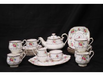 Beautiful Floral Tea & Biscuit Set Royal Albert Bone China England Petit Point China