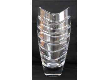 Gorgeous Rosenthal Crystal Vase, 24 Percent Lead Crystal Made In Slovenia