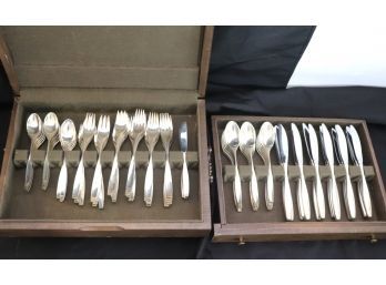 Kirk & Sons Ellipse Pattern (1968) Sterling Silver Flatware Set - 6 Pc  Service For 18, 108 Pc