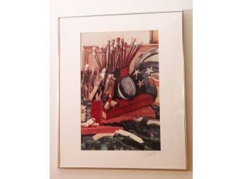 Signed Still Life Print By Artist Teryl Best