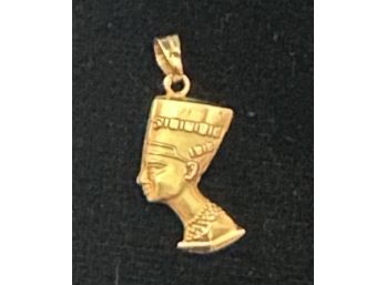 18K YG EXQUISITE EGYPTIAN ROYALTY PENDANT - VERY NICE PIECE