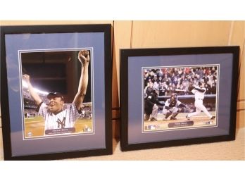 Framed Photos Of Mariano Rivera (Steiner Sports Memorabilia) And Hideki Matsui (Cooperstown Coll.) With COA
